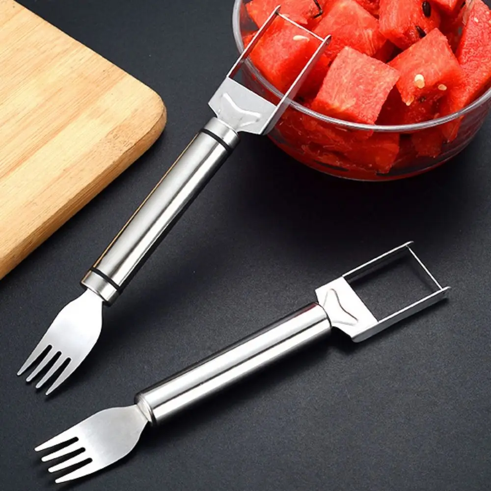 5PCS Stainless Steel 2 in 1 Watermelon Cutter Rust-proof Double Handle Watermelon Cube Cutter Comfortable Grip Watermelon Digger
5PCS Stainless Steel 2 in 1 Watermelon Cutter Rust-proof Double Handle Watermelon Cube Cutter Comfortable Grip Watermelon Digger