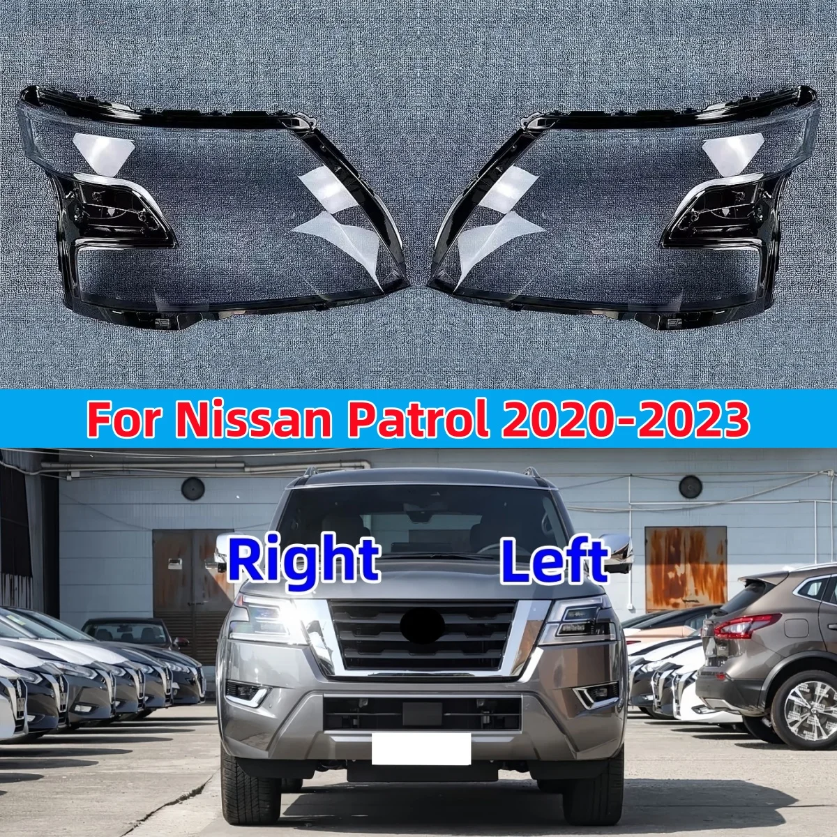 For Nissan Patrol 2020 2021 2022 2023 Car Front Headlight Lampshades Plexiglass Headlamp Transparent Cover Car Lampshade Shell
For Nissan Patrol 2020 2021 2022 2023 Car Front Headlight Lampshades Plexiglass Headlamp Transparent Cover Car Lampshade Shell