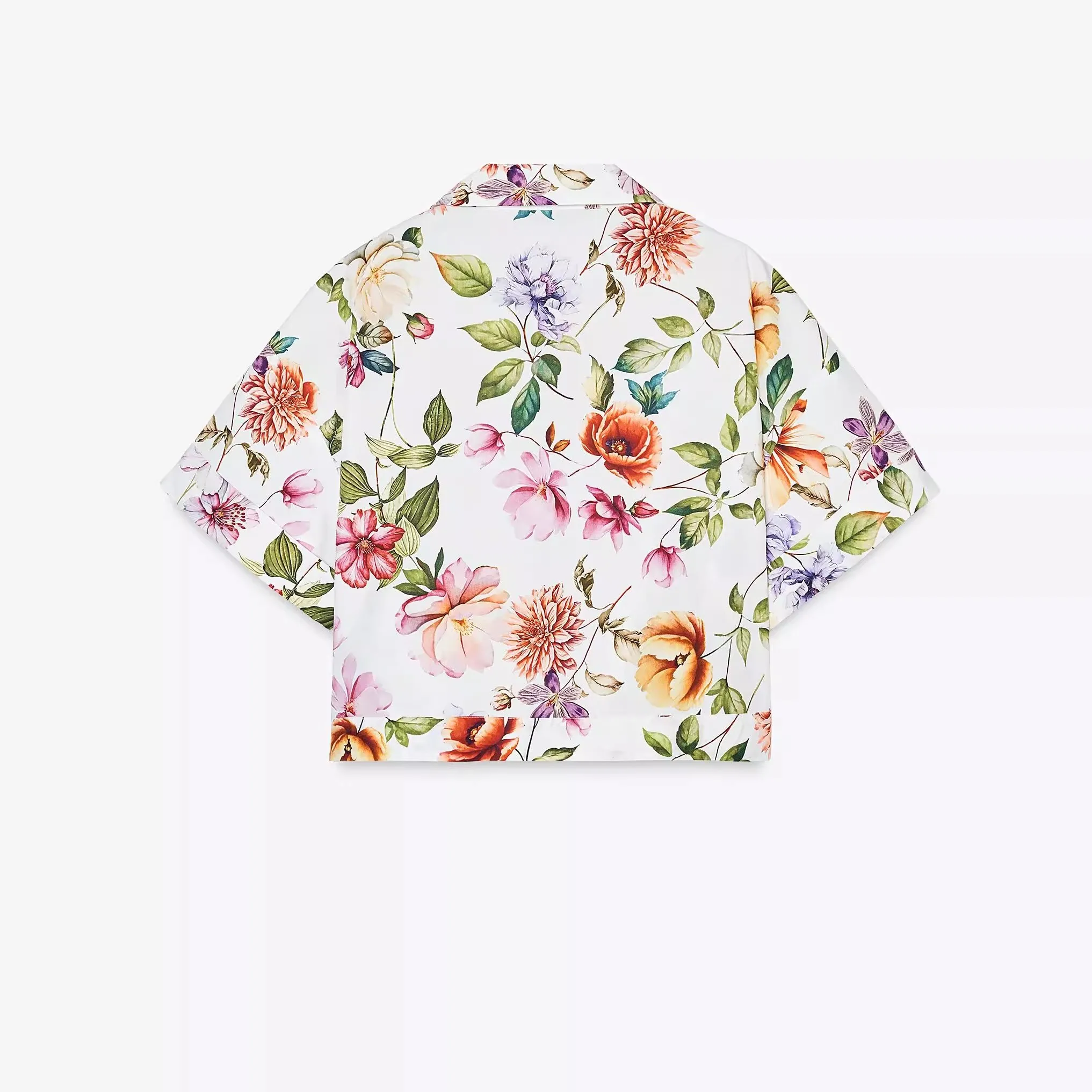 Ele Floral Print antung Cotton ort irt Women's Faion Summer New Arrival Loose Fit Button up Casual irt
Ele Floral Print antung Cotton ort irt Women's Faion Summer New Arrival Loose Fit Button up Casual irt