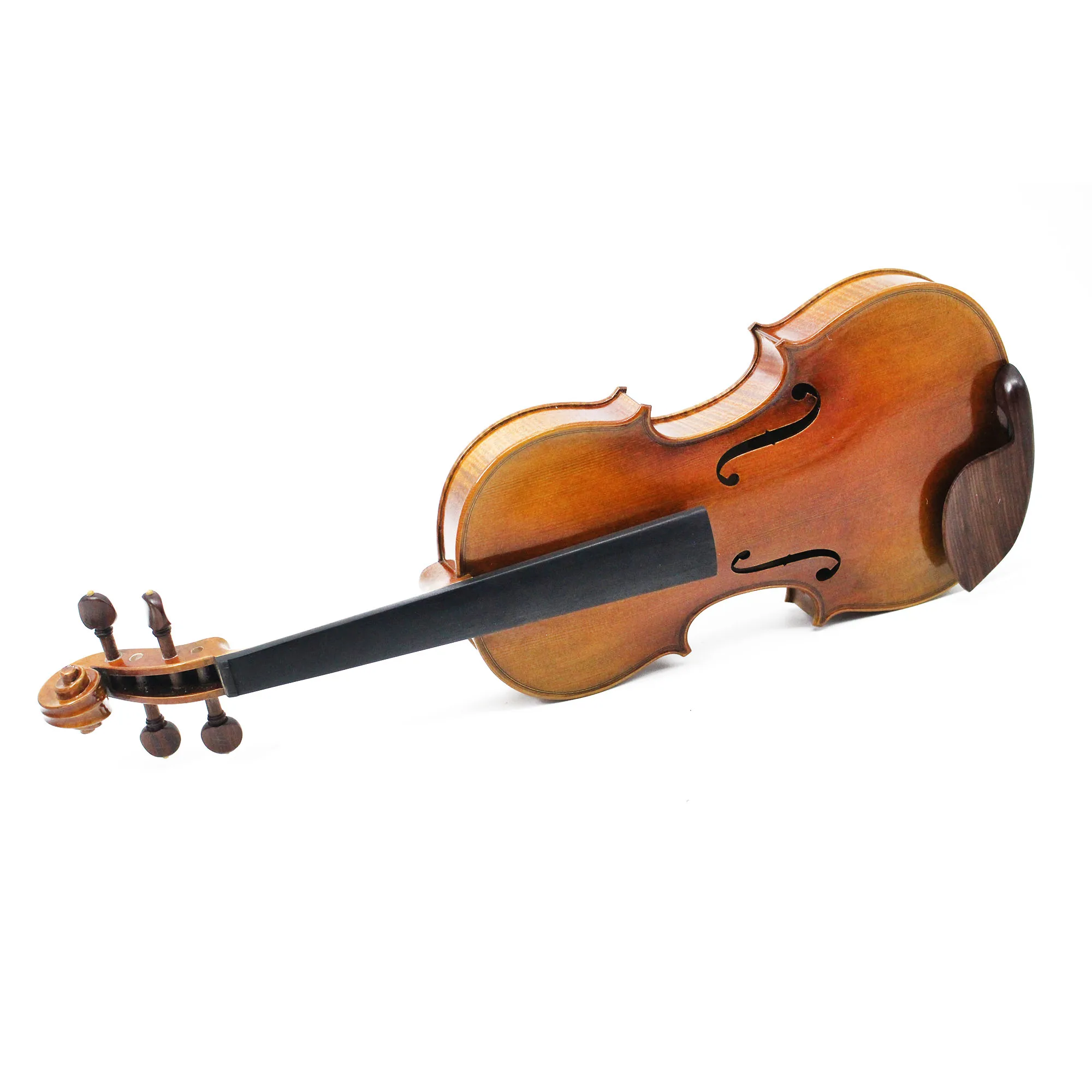 Premium 15 16 Inch Matte Flamed Acoustic Viola Premium Solid Wood Stringed Instrument For Professional Performance Work