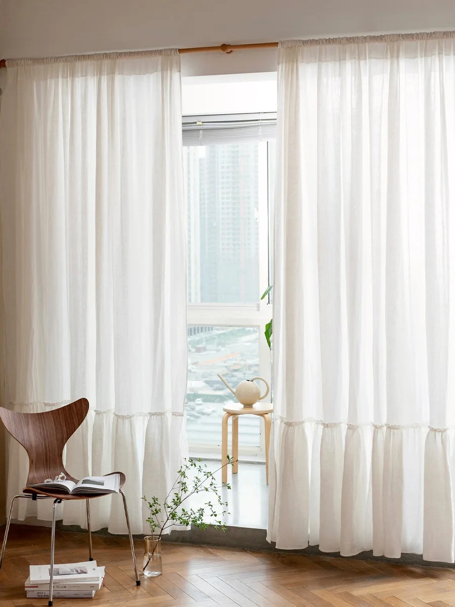 100% Pure Linen White Curtains for Living Dining Room Bedroom Living Room With Rustic Ruffle
100% Pure Linen White Curtains for Living Dining Room Bedroom Living Room With Rustic Ruffle