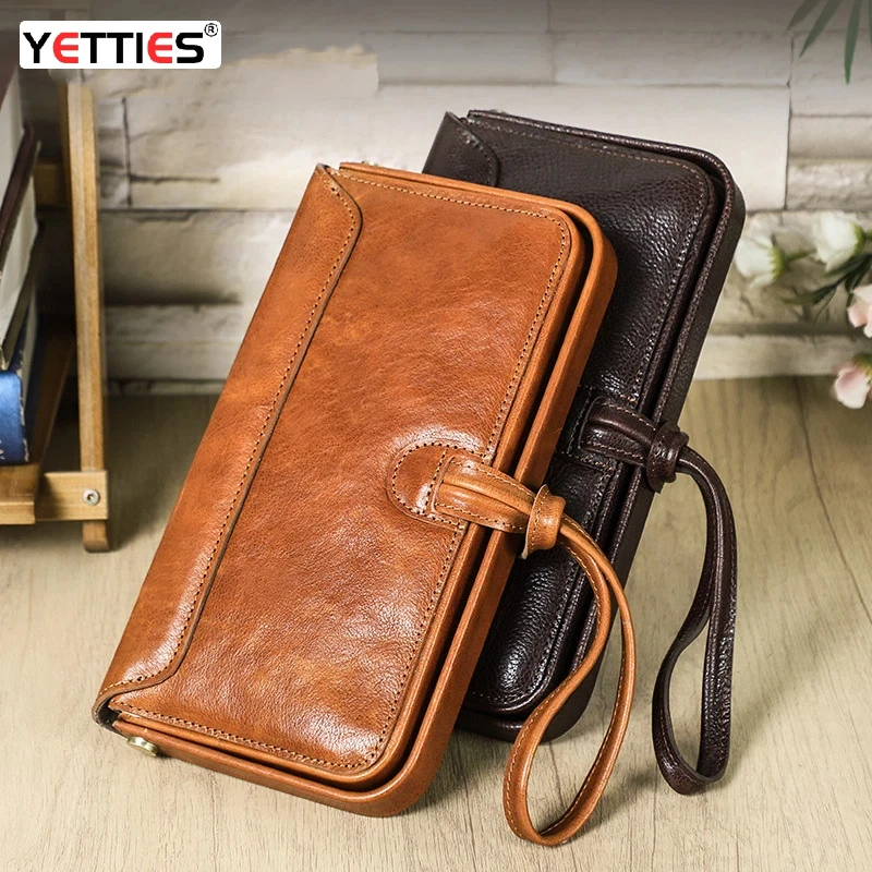 Women's Full-Grain Vegetable Tanned Leather Handbag | Wrist Strap with Metal Frame | Fashionable Top Handle Purse & Wallet
Women's Full-Grain Vegetable Tanned Leather Handbag | Wrist Strap with Metal Frame | Fashionable Top Handle Purse & Wallet