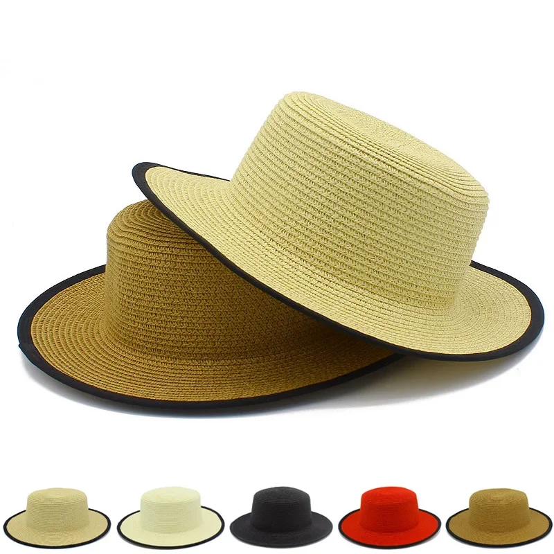 Straw Hat Women Men Fedora Hats Vintage Trilby Caps Summer Fedora Jazz Hat Round Flat Top Sunhat Cap Chapeau Blower Adults Caps
Straw Hat Women Men Fedora Hats Vintage Trilby Caps Summer Fedora Jazz Hat Round Flat Top Sunhat Cap Chapeau Blower Adults Caps