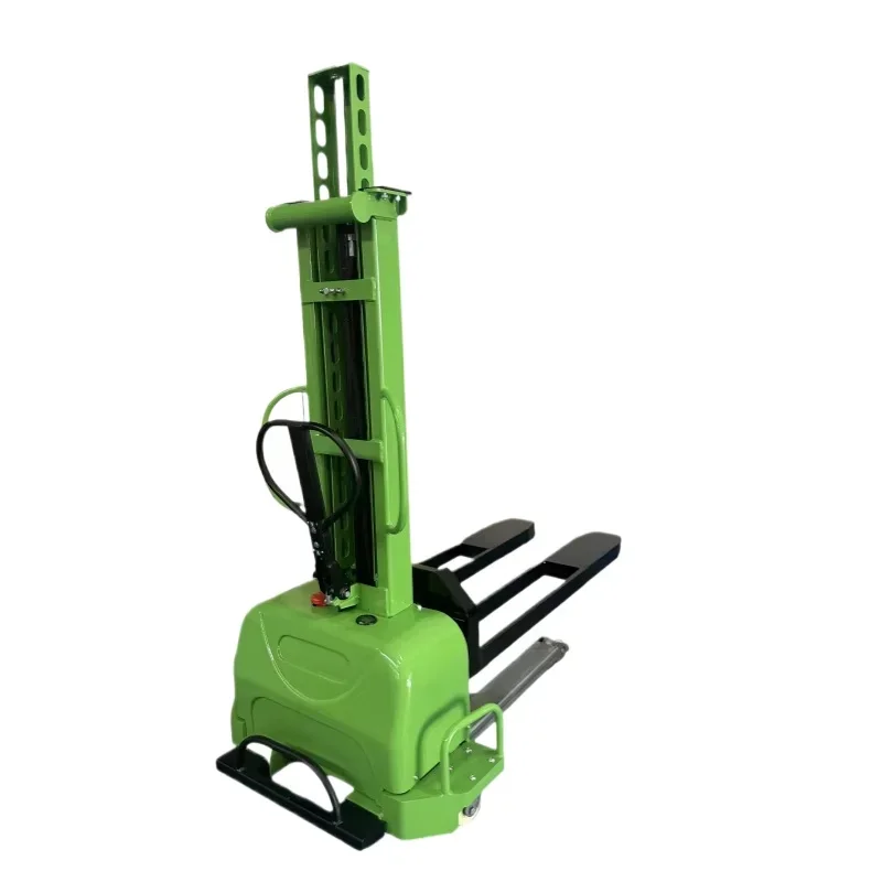 Самозагружающийся полуэлектрический штабелер, электрический штабелер с высотой подъема 1,6 м, вилы для поддонов, грузоподъемность 500 кг (на выбор)
Самозагружающийся полуэлектрический штабелер, электрический штабелер с высотой подъема 1,6 м, вилы для поддонов, грузоподъемность 500 кг (на выбор)