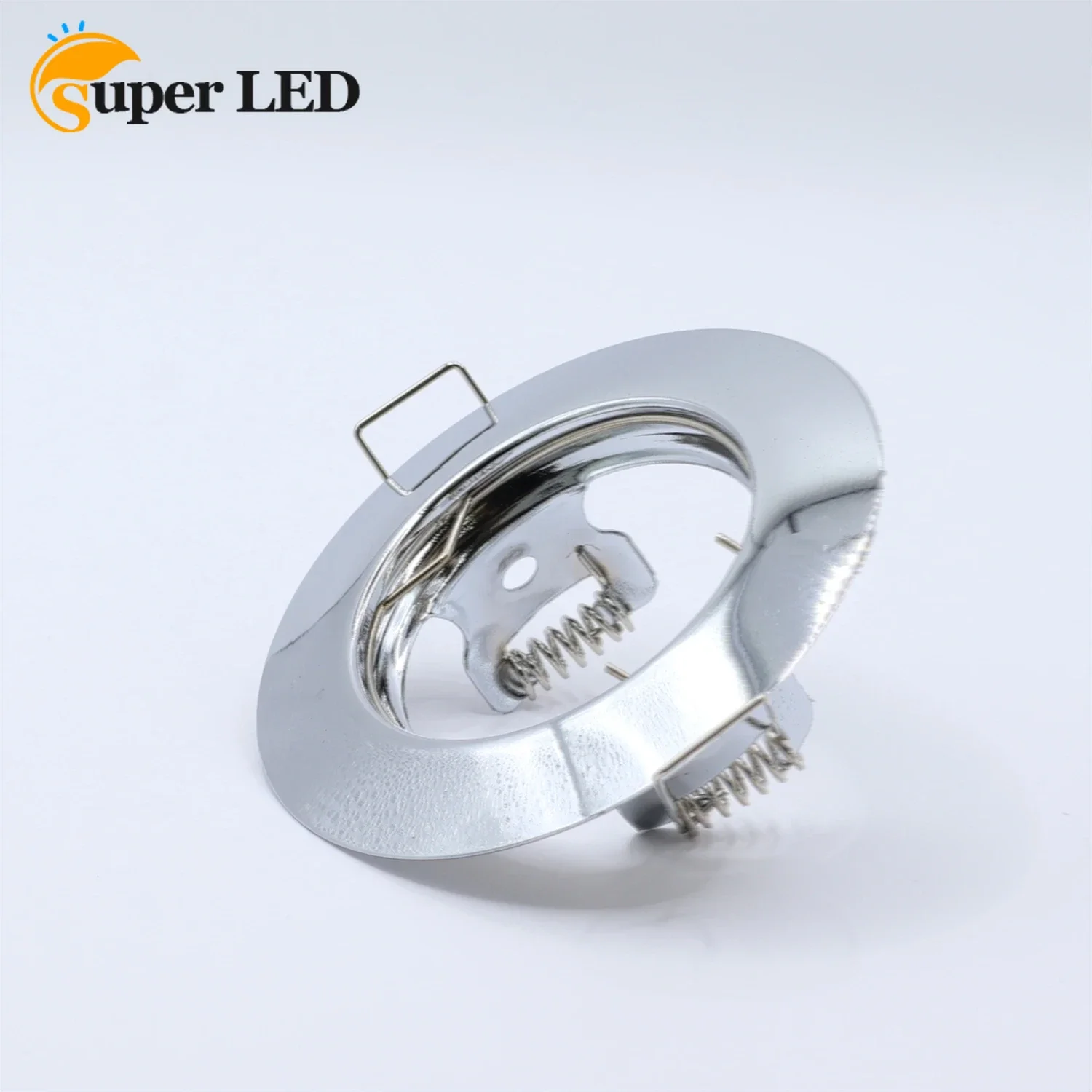 Spot GU10 Mounting Frame Cut Out 55mm - Metal Block Chrome Round - Recessed Light Clip
Spot GU10 Mounting Frame Cut Out 55mm - Metal Block Chrome Round - Recessed Light Clip