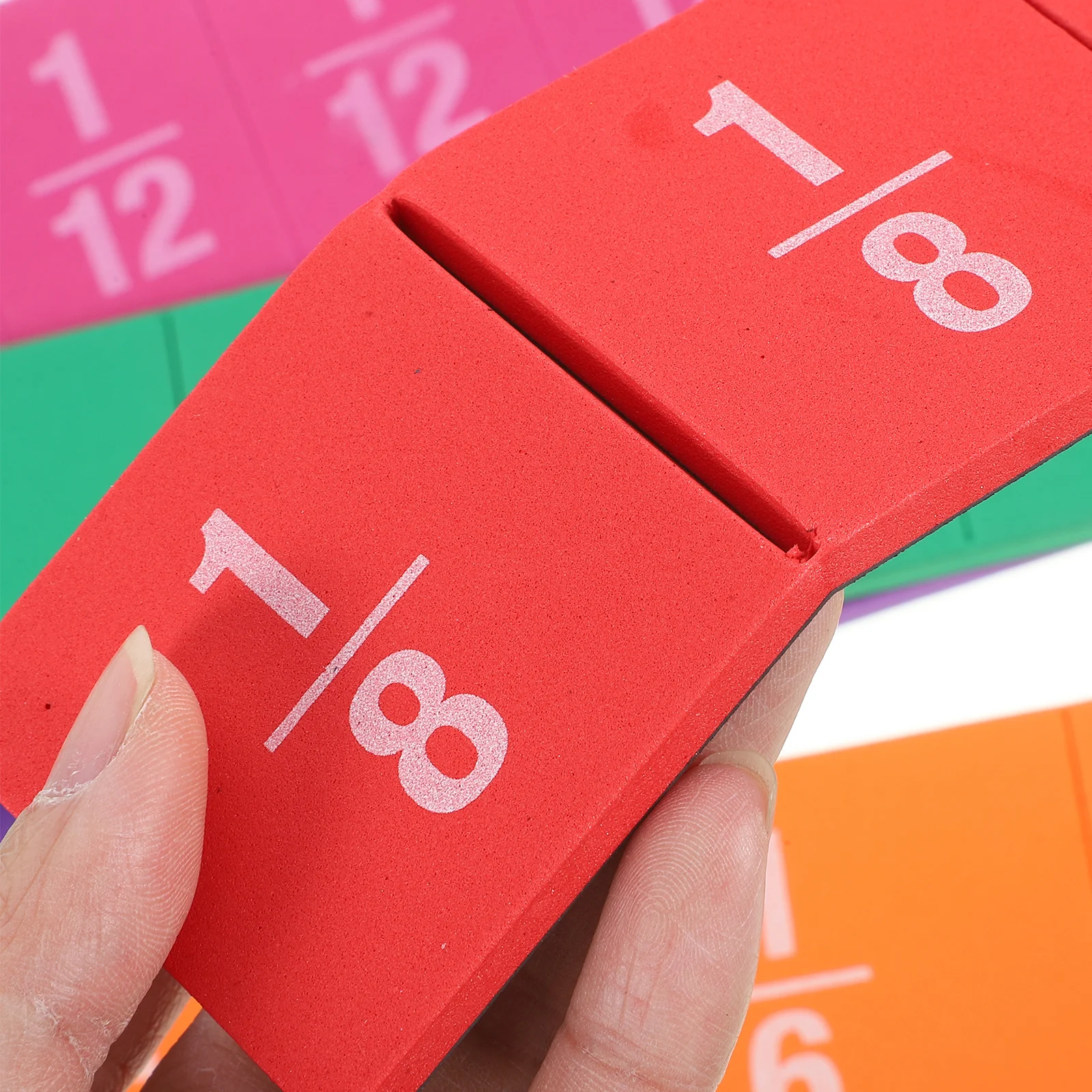 1Set Fraction Tiles with Magnetic Back Colorful Math Learning Resource for Classroom Hands Free Use on Whiteboards Blackboards
1Set Fraction Tiles with Magnetic Back Colorful Math Learning Resource for Classroom Hands Free Use on Whiteboards Blackboards