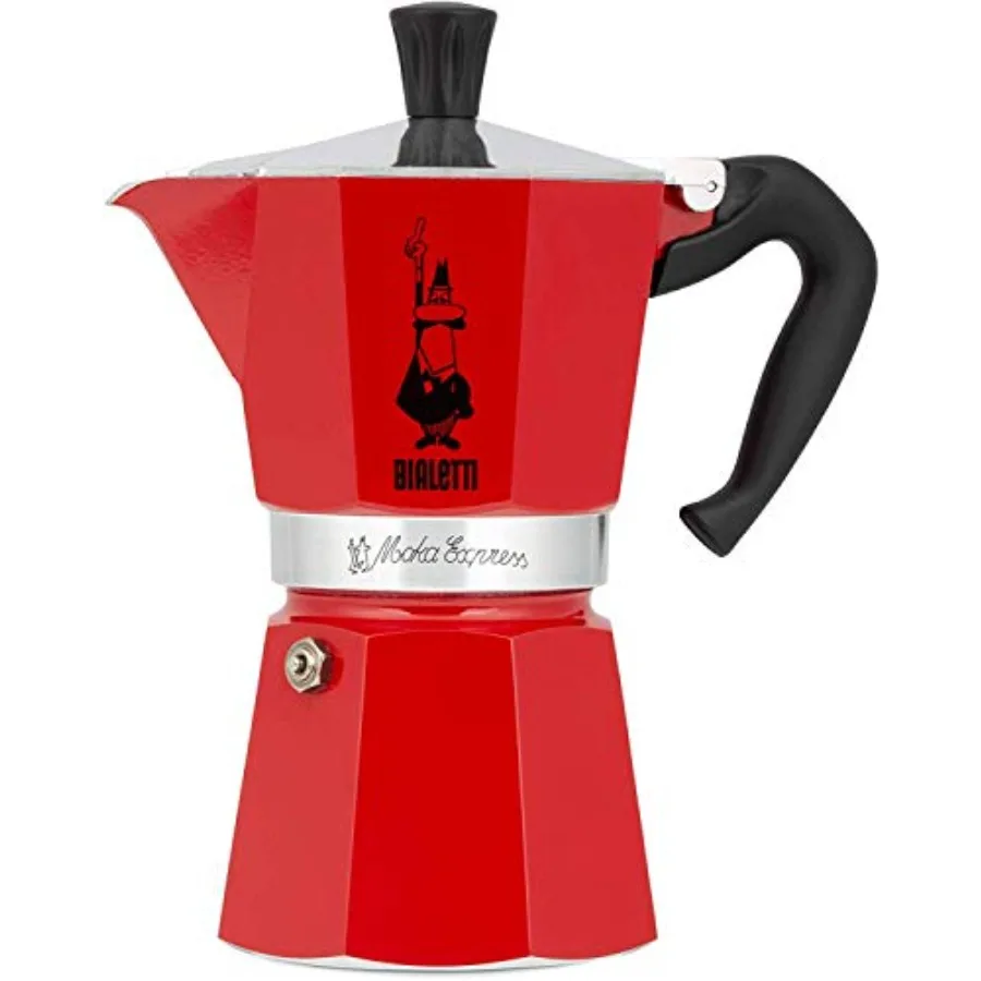 4942 Moka Express Espresso Maker for 3 Cups Red Aluminum Compact Design Durable Construction Perfect for Home or Office Use
4942 Moka Express Espresso Maker for 3 Cups Red Aluminum Compact Design Durable Construction Perfect for Home or Office Use