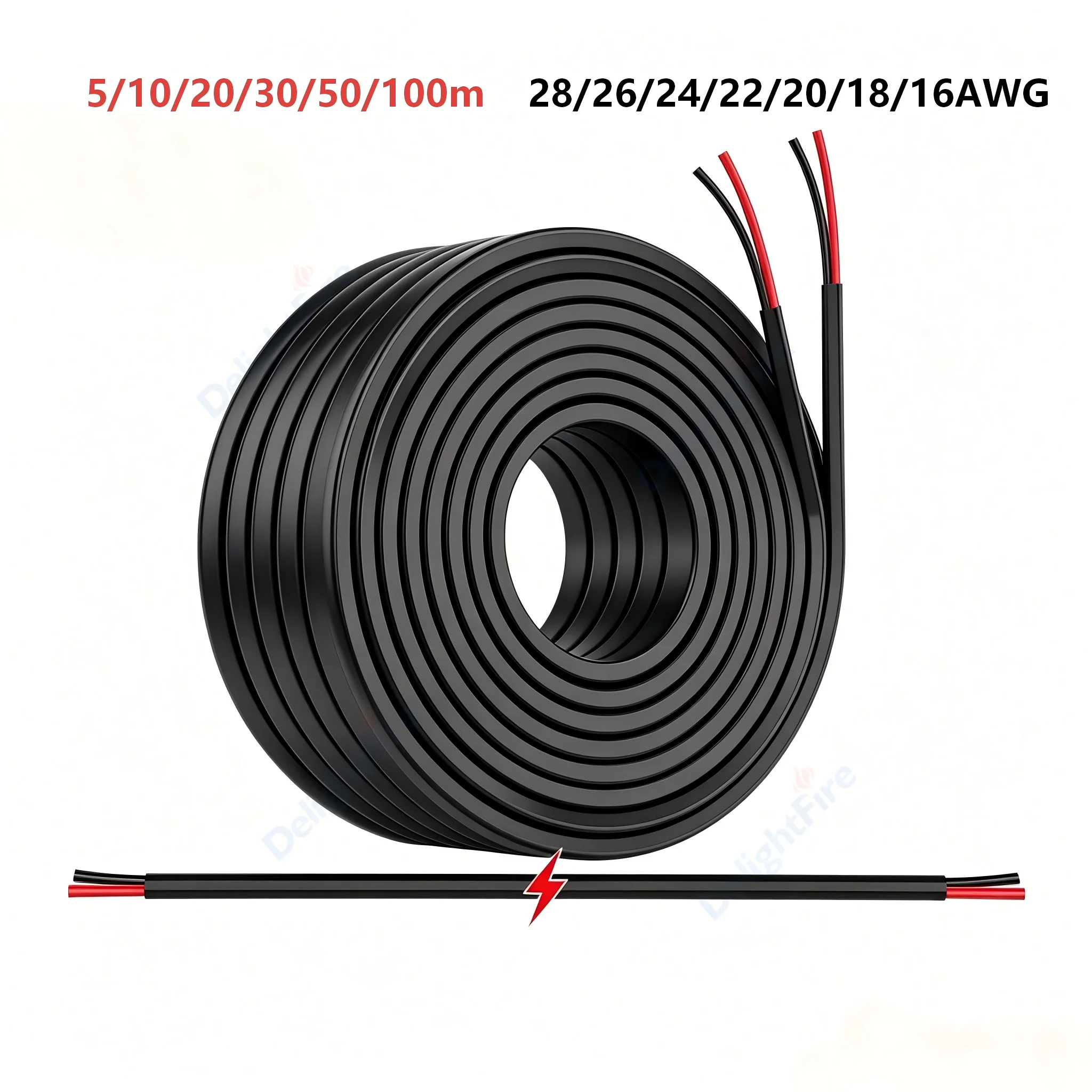 2 Conductor Electrical Wire 28 26 24 22 20 18 16 AWG Stranded PVC Cord Tinned Copper Cable for LED Strip Light Speakers Auto
2 Conductor Electrical Wire 28 26 24 22 20 18 16 AWG Stranded PVC Cord Tinned Copper Cable for LED Strip Light Speakers Auto