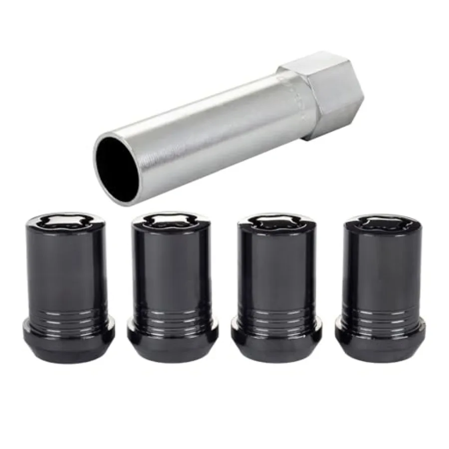 25354 Black Tuner Style Cone Seat Wheel Locks M12 x 1.25 Thread Size - Set of 4
25354 Black Tuner Style Cone Seat Wheel Locks M12 x 1.25 Thread Size - Set of 4