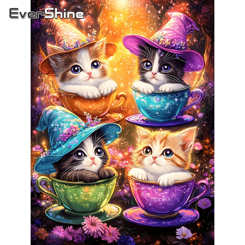 Evershine Full Square Diamond Mosaic Cat Animal Suitable For Beginners Painting Teacup Rhinestones Embroidery Flower Child Gift
Evershine Full Square Diamond Mosaic Cat Animal Suitable For Beginners Painting Teacup Rhinestones Embroidery Flower Child Gift