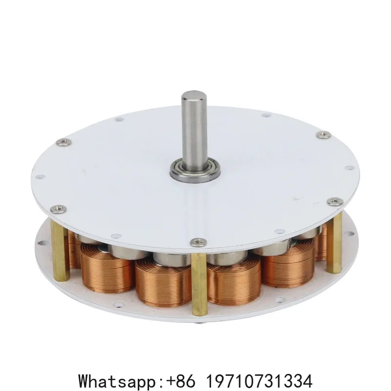 Mini Disc Iron Core Generator 50W 24V Strong Magnetic Low Speed Multi-pole Three-Phase AC Generator 100-650rpm 85mm*25mm
Mini Disc Iron Core Generator 50W 24V Strong Magnetic Low Speed Multi-pole Three-Phase AC Generator 100-650rpm 85mm*25mm