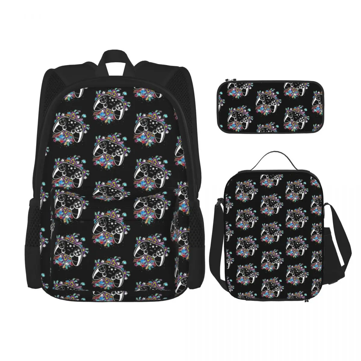 Gamer Controller Video Game Gaming Gamepad Backpacks Boys Girls Bookbag Students School Bags Lunch Bag Pen Bag Three-Piece Set
Gamer Controller Video Game Gaming Gamepad Backpacks Boys Girls Bookbag Students School Bags Lunch Bag Pen Bag Three-Piece Set