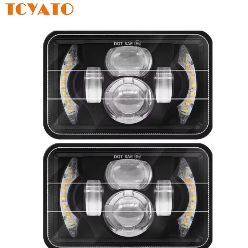 TCYATO 4X6" Inch LED Headlights Hi/Lo Beam With White Amber DRL For H4651 H4652 H4656 H4666 Car Truck Conversion Offraod
TCYATO 4X6" Inch LED Headlights Hi/Lo Beam With White Amber DRL For H4651 H4652 H4656 H4666 Car Truck Conversion Offraod