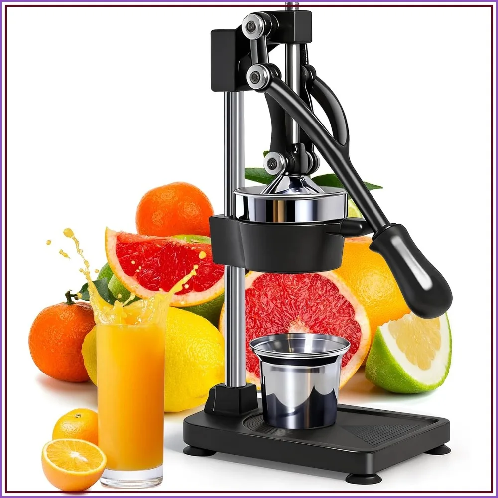 Heavy Duty Manual Citrus Juicer, Commercial Hand Press for Fresh Orange Lemon Juice, Stable & Easy to Clean
Heavy Duty Manual Citrus Juicer, Commercial Hand Press for Fresh Orange Lemon Juice, Stable & Easy to Clean