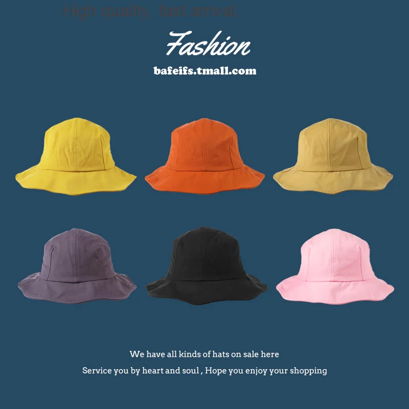 Hat Female Bucket Summer Korean Fashion Fresh All-Matching Japanese Style Basin Hat Female Small Brim Spring and Autumn Sunshade
Hat Female Bucket Summer Korean Fashion Fresh All-Matching Japanese Style Basin Hat Female Small Brim Spring and Autumn Sunshade
