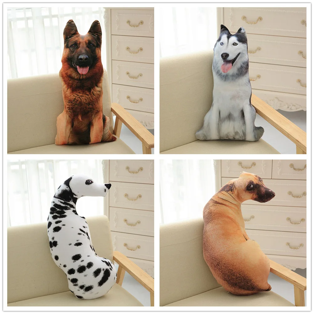 Simulation Dog Toys 3D Dog Throw Pillow Portable Washable Hug Pillow for Bed Sofa Car Toys Decor Creative Gift
Simulation Dog Toys 3D Dog Throw Pillow Portable Washable Hug Pillow for Bed Sofa Car Toys Decor Creative Gift