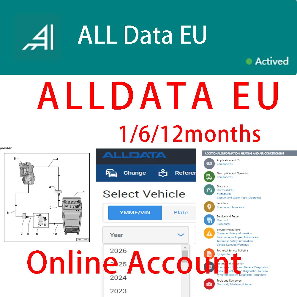 2026 Alldata EU Newest Full Version Online Software all data Repair Diagram Software for Au-di with Mobile/PC Login
2026 Alldata EU Newest Full Version Online Software all data Repair Diagram Software for Au-di with Mobile/PC Login