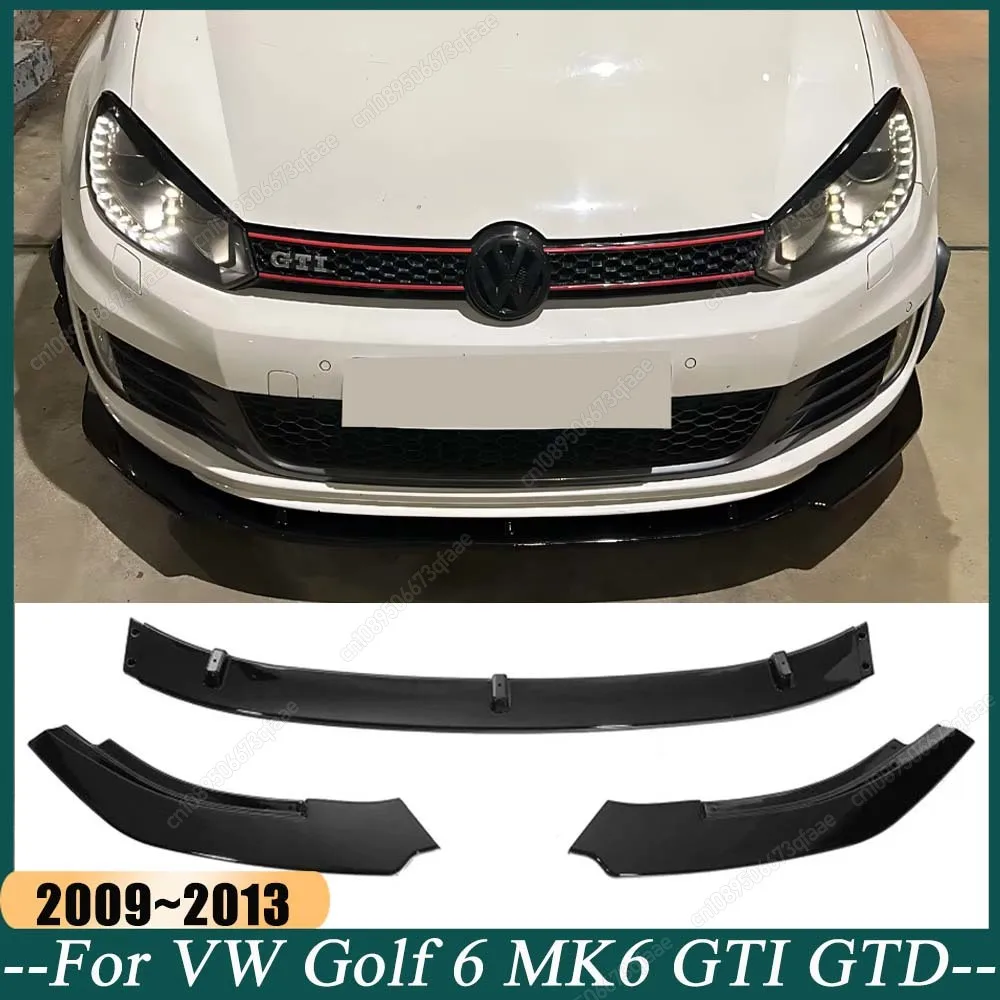 Front Bumper Lip Spoiler Splitter Diffuser Body Kits Cover Deflector For VW Golf 6 MK6 GTI GTD 2009-2013 Canard Spoiler Tuning
Front Bumper Lip Spoiler Splitter Diffuser Body Kits Cover Deflector For VW Golf 6 MK6 GTI GTD 2009-2013 Canard Spoiler Tuning