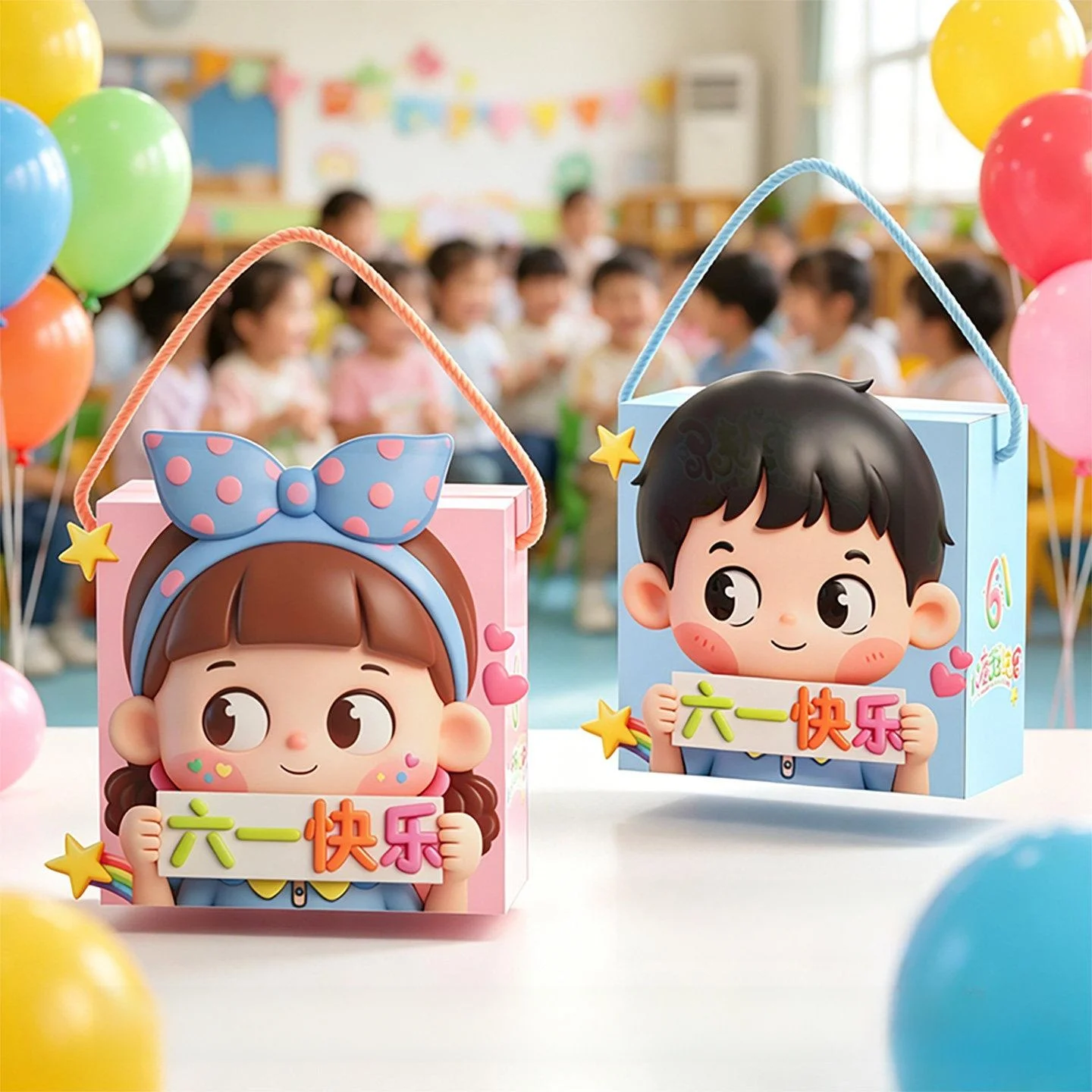 Cute Cartoon Children's Day Gift Box Birthday Present Packaging Creative Gift Box for Kids Festive Supplies by MengMian
Cute Cartoon Children's Day Gift Box Birthday Present Packaging Creative Gift Box for Kids Festive Supplies by MengMian