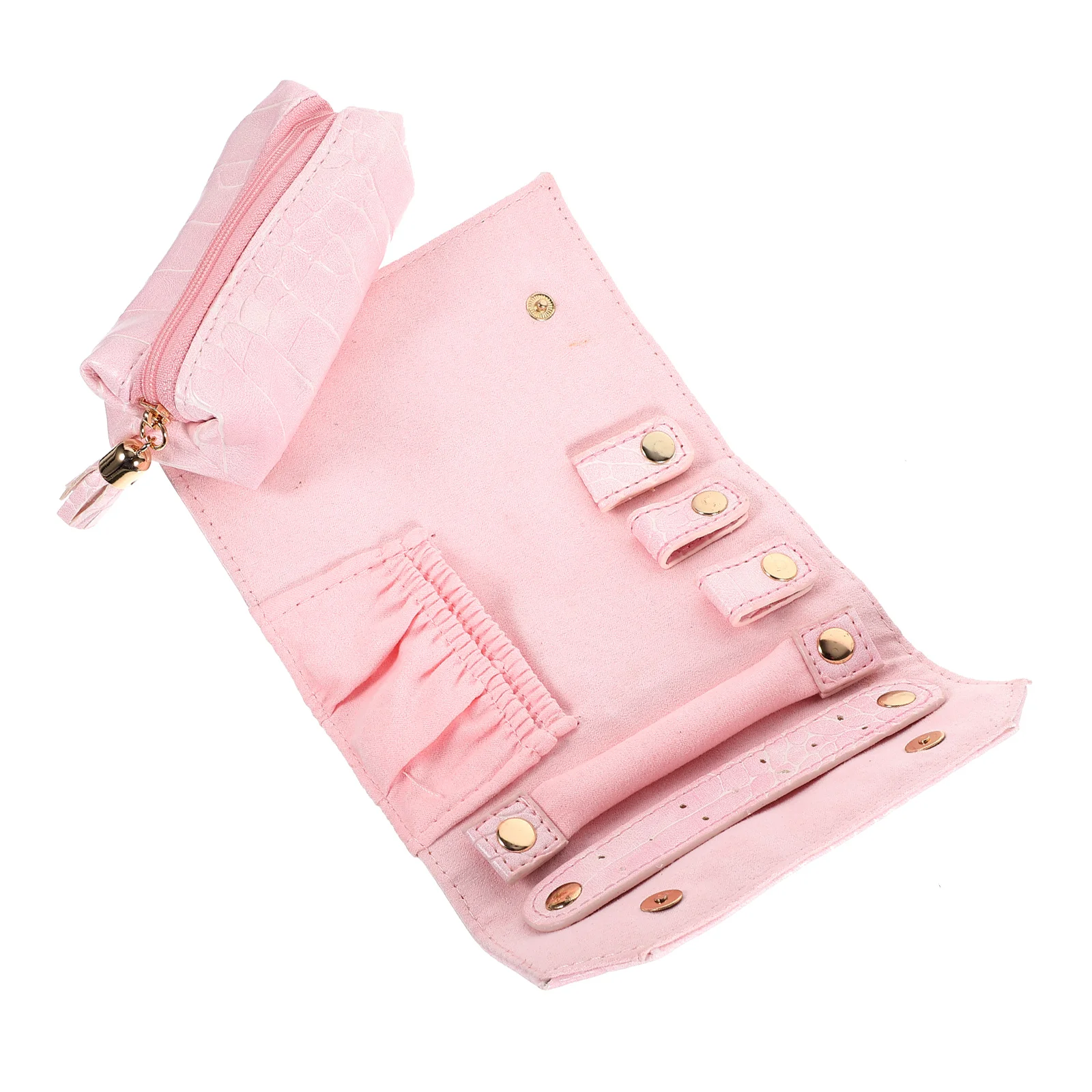 Pink Crocodile Skin Jewelry Storage Roll Bag Pouch Travel Organizer Portable Small Dust Protection Long Term Use
Pink Crocodile Skin Jewelry Storage Roll Bag Pouch Travel Organizer Portable Small Dust Protection Long Term Use