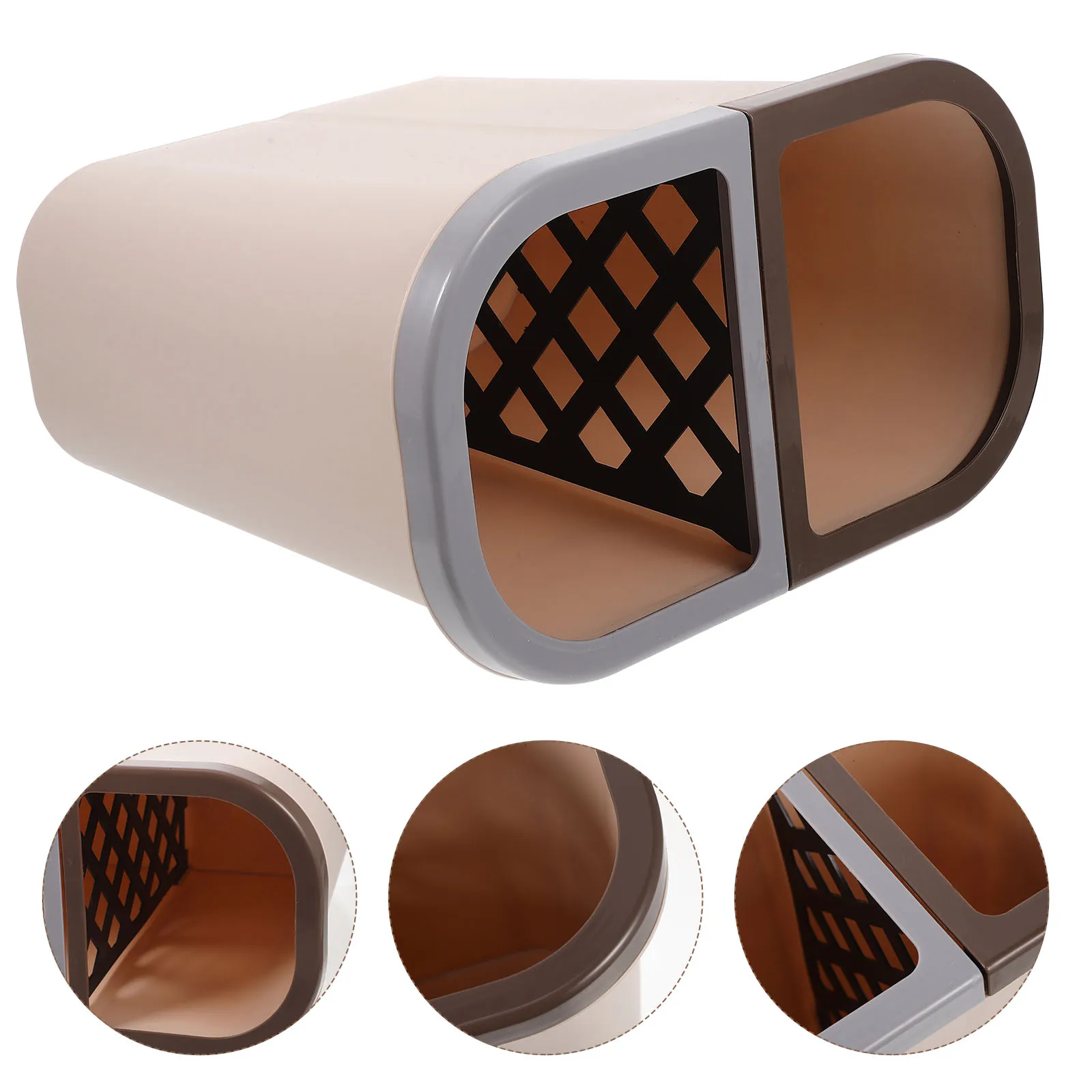 Dual Waste Bin Dry Wet Sorting Trash Can Plastic Dust Bin Recycling Rubbish Compact Size Home Office Hotel Brown
Dual Waste Bin Dry Wet Sorting Trash Can Plastic Dust Bin Recycling Rubbish Compact Size Home Office Hotel Brown