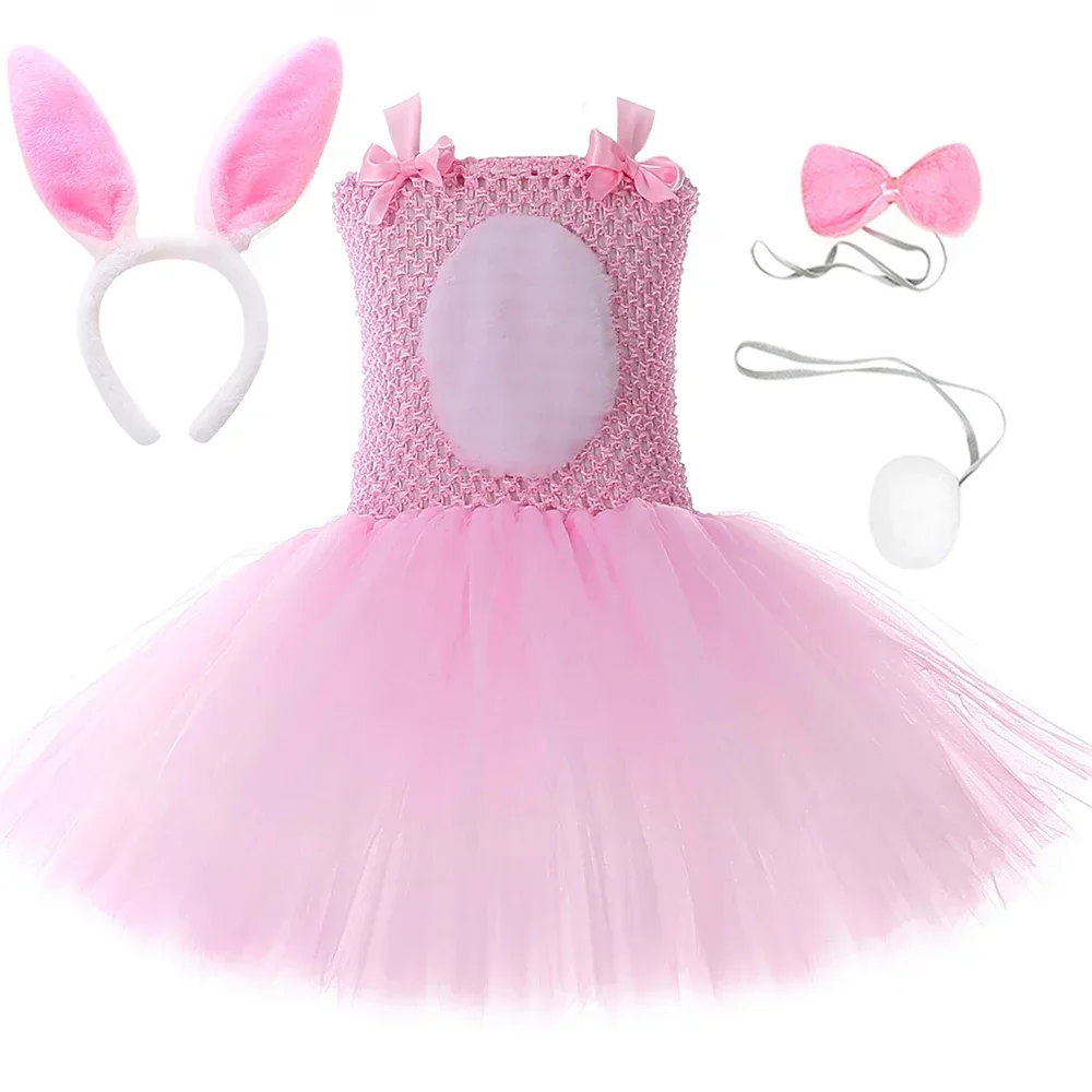 Pink Tulle Tutu Dress Girls Easter Bunny Rabbit Costume Toddler Girls Halloween Birthday Party Princess Dress Up Clothes
Pink Tulle Tutu Dress Girls Easter Bunny Rabbit Costume Toddler Girls Halloween Birthday Party Princess Dress Up Clothes