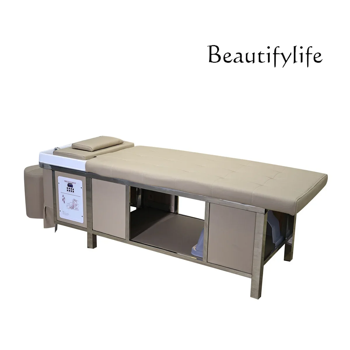 Massage head treatment bed, special beauty salon for barber shop, constant temperature water circulation fumigation
Massage head treatment bed, special beauty salon for barber shop, constant temperature water circulation fumigation