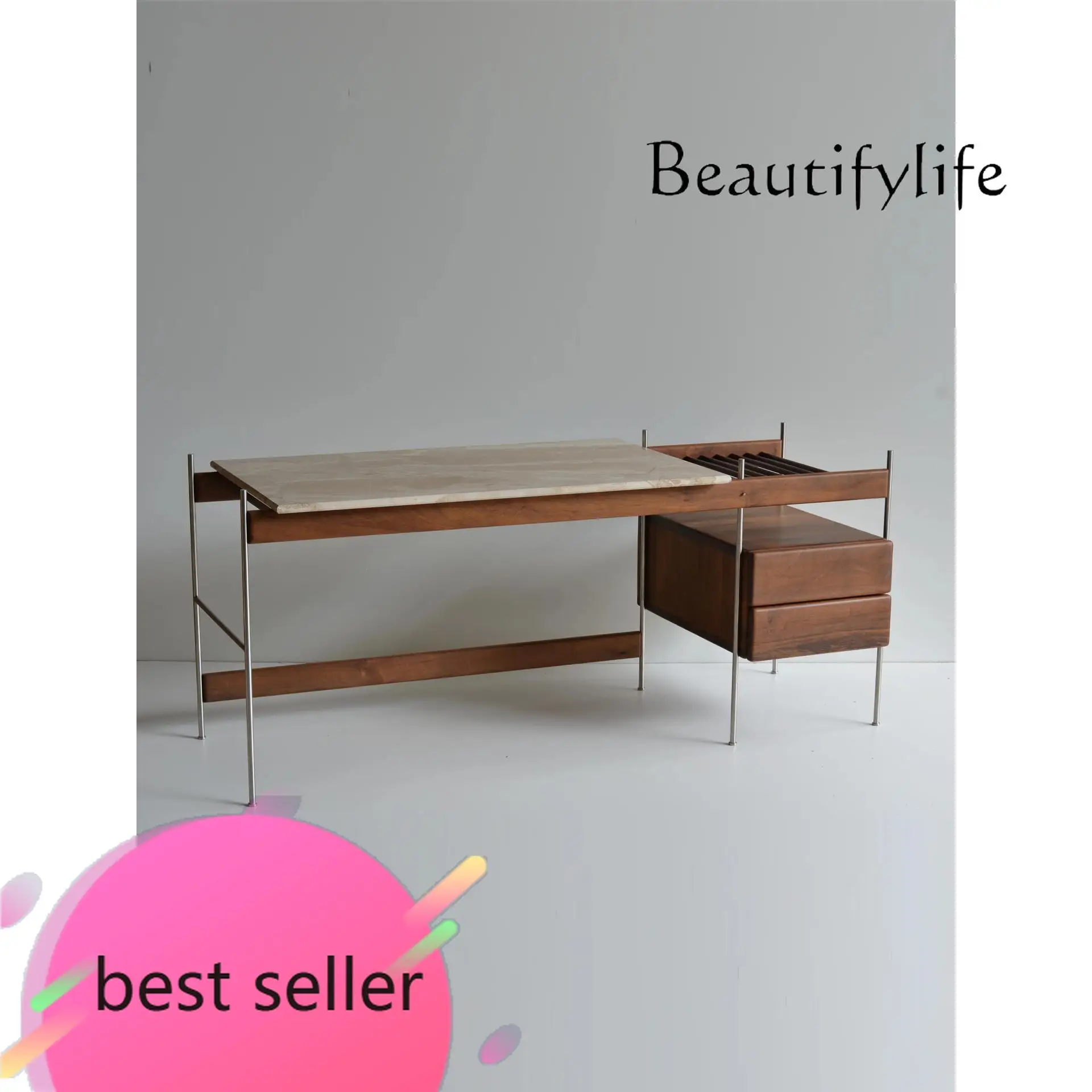 F French Natural Travertine Desk Modern Light Luxury Study Very Simple Creative Designer Marble Desk Home
F French Natural Travertine Desk Modern Light Luxury Study Very Simple Creative Designer Marble Desk Home