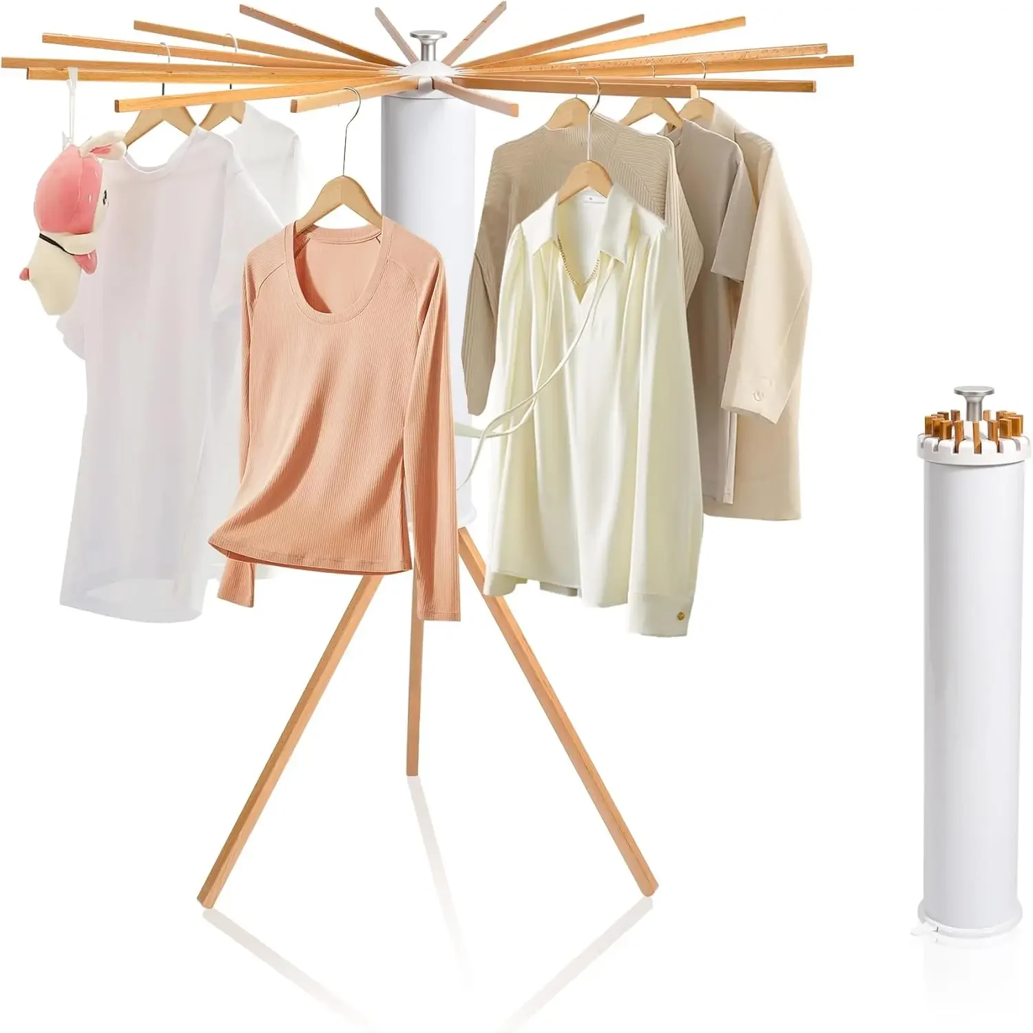 Clothes Drying Rack, Foldable Wooden Tripod Drying Rack Clothing for Small Apartments Balcony Bedroom, Portable Space S
Clothes Drying Rack, Foldable Wooden Tripod Drying Rack Clothing for Small Apartments Balcony Bedroom, Portable Space S