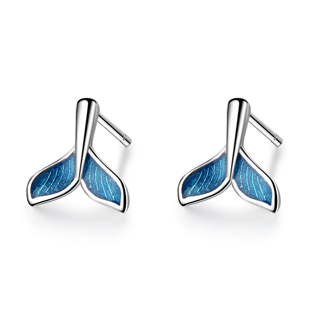 Buyee 925 Sterling Silver Small Stud Earring Blue Fish Tail Cute Earring for Women Fashion Party Fine Jewelry Earring Gift
Buyee 925 Sterling Silver Small Stud Earring Blue Fish Tail Cute Earring for Women Fashion Party Fine Jewelry Earring Gift