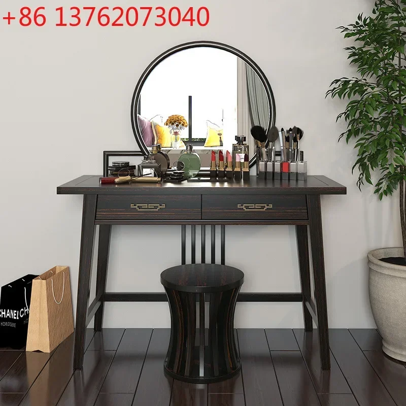 New Chinese light luxury high-end ebony makeup table small makeup table
New Chinese light luxury high-end ebony makeup table small makeup table