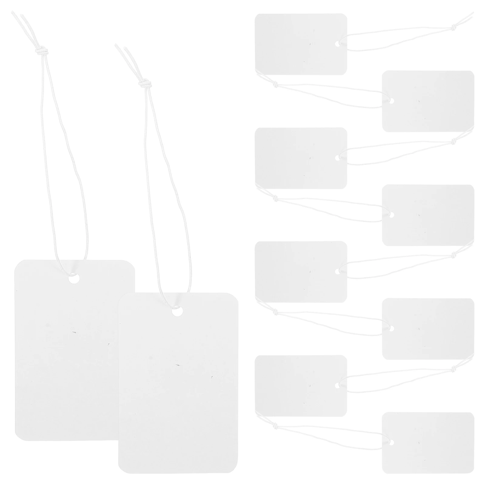 100 Pcs Elastic Rope Tag Merchandise Lanyard Marking Tags Paper for Handmade Items Clothing Clothes
100 Pcs Elastic Rope Tag Merchandise Lanyard Marking Tags Paper for Handmade Items Clothing Clothes