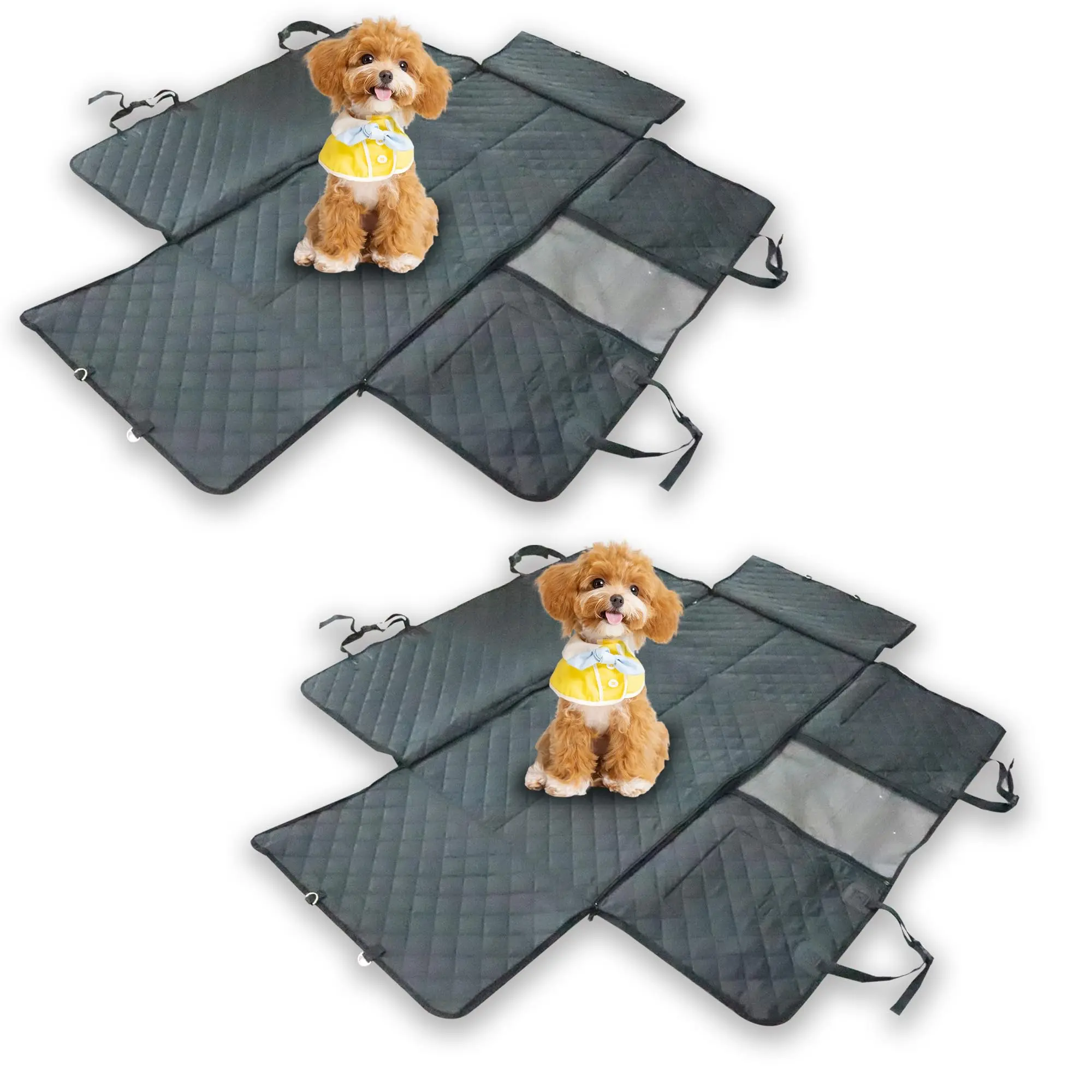 Waterproof Pet Car Seat Cover With Side Flaps For Dogs Up To 400 Lb – 2 Pack Black Quilted Hammock For SUVs Trucks
Waterproof Pet Car Seat Cover With Side Flaps For Dogs Up To 400 Lb – 2 Pack Black Quilted Hammock For SUVs Trucks