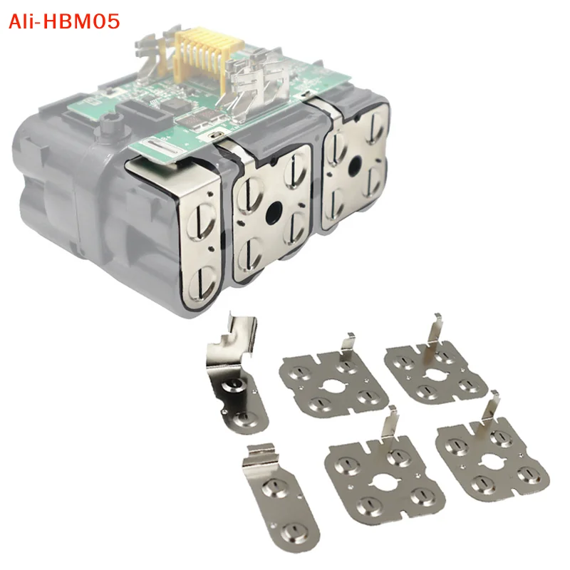 (HB05) 1Set Nickel Sheet Lithium Battery Pack Electric Tool 18650 Li-ion Cell Connector For 18V Li-ion Battery Box LXT BL1860
(HB05) 1Set Nickel Sheet Lithium Battery Pack Electric Tool 18650 Li-ion Cell Connector For 18V Li-ion Battery Box LXT BL1860