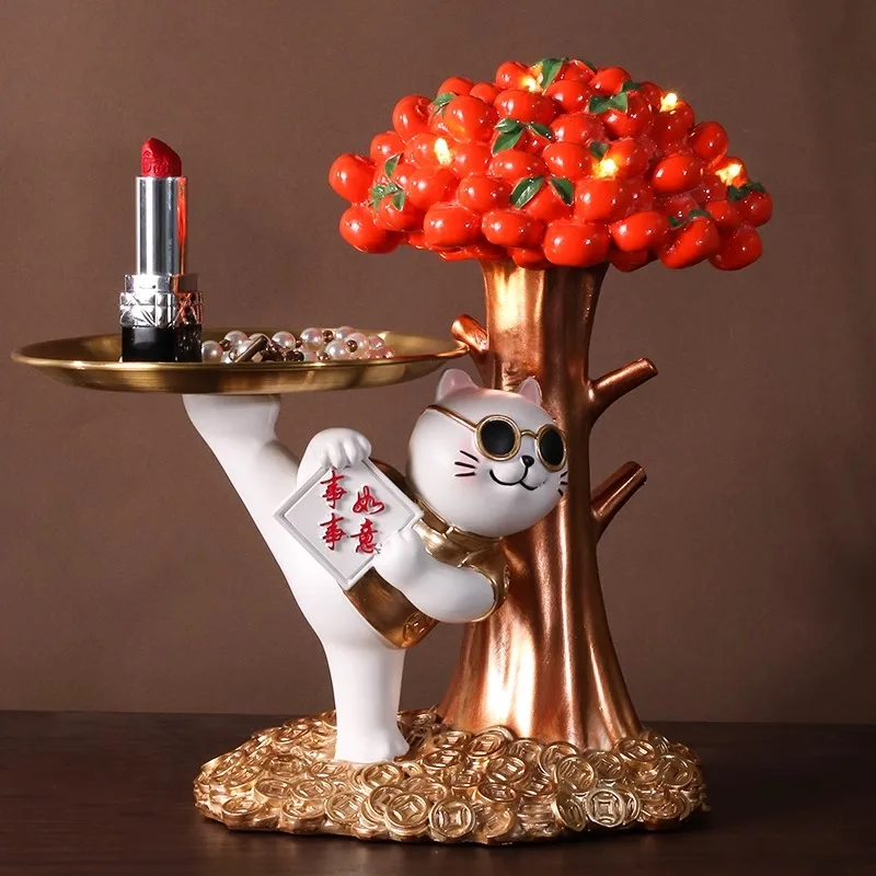 Китайский креативный хурма Ruyi Lucky Cat орнамент поднос гостиная вход спальня украшение для хранения
Китайский креативный хурма Ruyi Lucky Cat орнамент поднос гостиная вход спальня украшение для хранения
