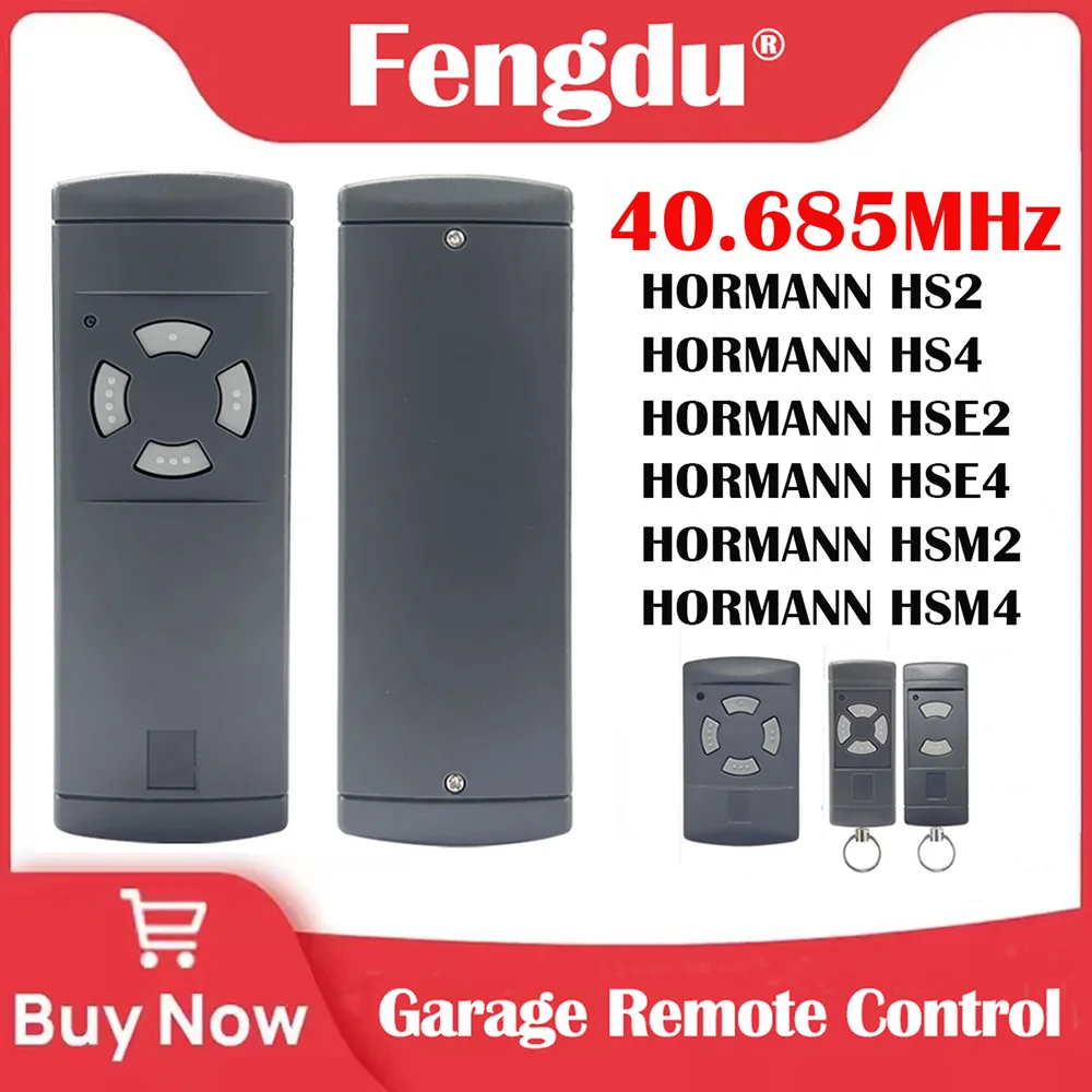 HORMANN Garage Door Opener Duplicator 40.685MHz Compatible with HSM2 HSM4 HSE2 HSE4 HS2 HS4 Remote Control
HORMANN Garage Door Opener Duplicator 40.685MHz Compatible with HSM2 HSM4 HSE2 HSE4 HS2 HS4 Remote Control