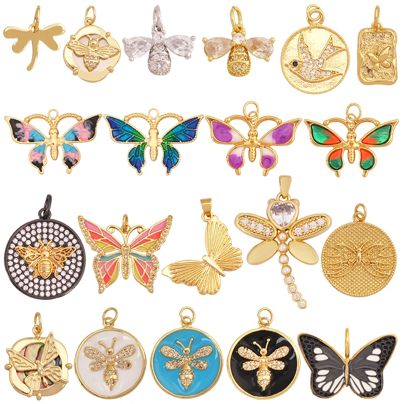 Trendy Butterfly Dragonfly Bee Bird Jumbo Focal Charm Pendant,Real 18K Gold Plated Colour,Craft Jewelry Necklace Supplies S32
Trendy Butterfly Dragonfly Bee Bird Jumbo Focal Charm Pendant,Real 18K Gold Plated Colour,Craft Jewelry Necklace Supplies S32