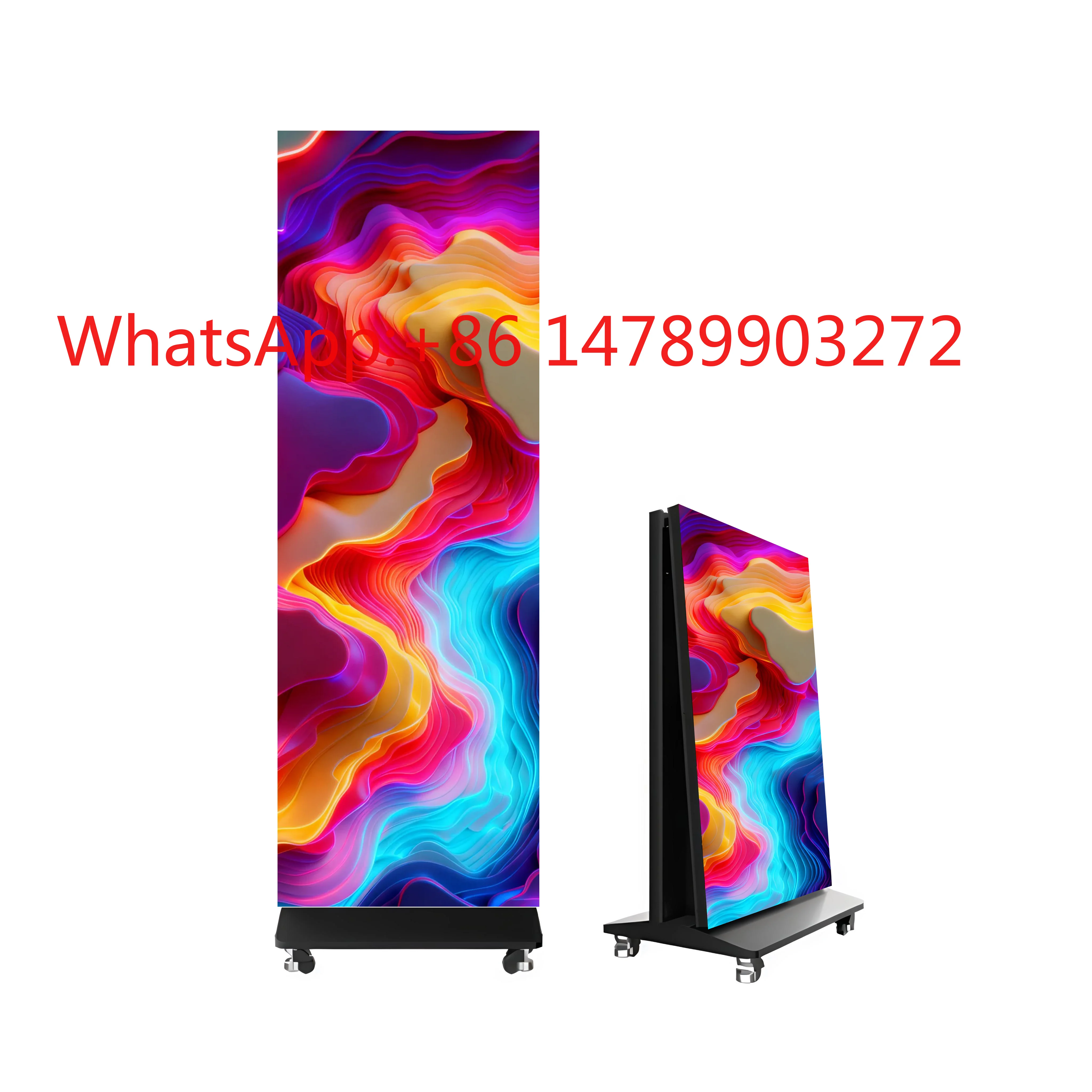 WiFi SDK Custom Foldable LED Poster Indoor Outdoor Elevator Retail Video Advertising Stand
WiFi SDK Custom Foldable LED Poster Indoor Outdoor Elevator Retail Video Advertising Stand