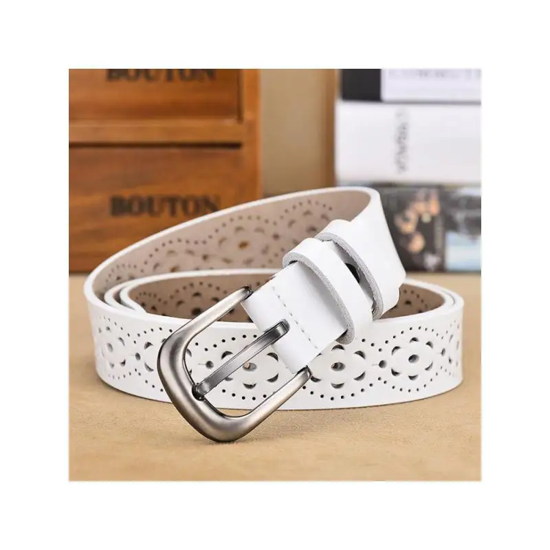 2025 Wholesale Women Belt 2pcs Real Cowhide Leather Genuine Korean Style Hollow Pinbuckle Punch Black Fashion Pants Accessories
2025 Wholesale Women Belt 2pcs Real Cowhide Leather Genuine Korean Style Hollow Pinbuckle Punch Black Fashion Pants Accessories