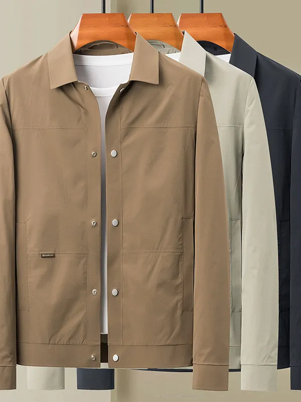 Casual irt Sle Jaet Coat Men's Spring Autumn Thin Loose Mature Stable Autumn Clothes Polyester Nylon Cosite Fiber
Casual irt Sle Jaet Coat Men's Spring Autumn Thin Loose Mature Stable Autumn Clothes Polyester Nylon Cosite Fiber