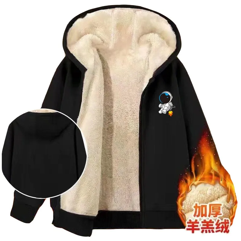 Winter Warm Plus Velvet Thick Lamb Fleece Trend Coat Women's Hoodie Casual Loose Cardigan Zipper Sweatshirts Tops Female
Winter Warm Plus Velvet Thick Lamb Fleece Trend Coat Women's Hoodie Casual Loose Cardigan Zipper Sweatshirts Tops Female