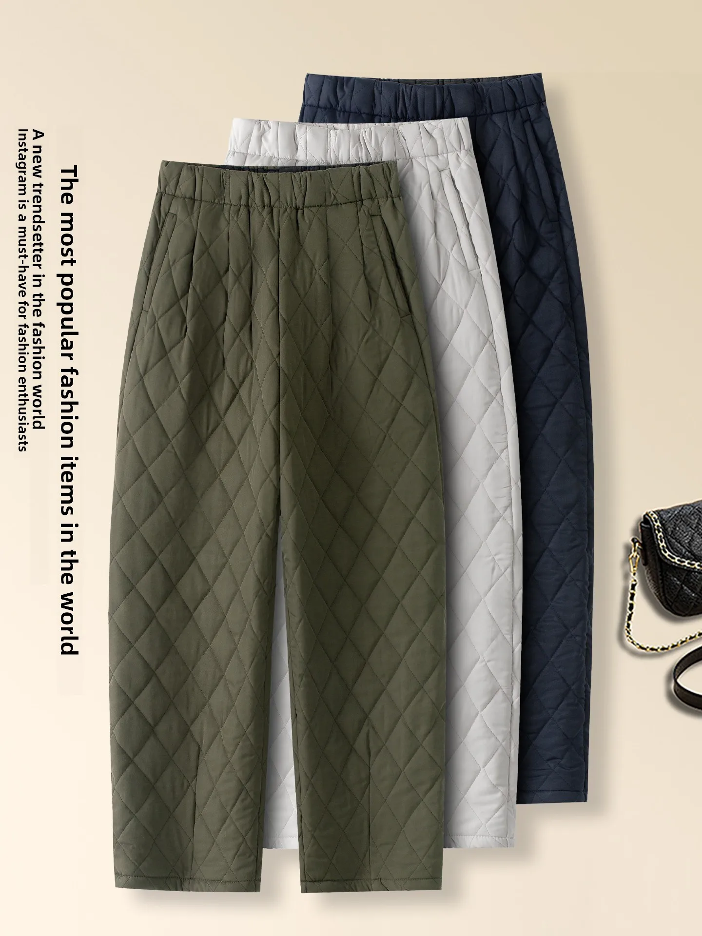 High Waist Thickened Fleece Women's Pants Winter Casual Straight Leg Pants Slimming Knife Cozy Heating Elastic Waist
High Waist Thickened Fleece Women's Pants Winter Casual Straight Leg Pants Slimming Knife Cozy Heating Elastic Waist