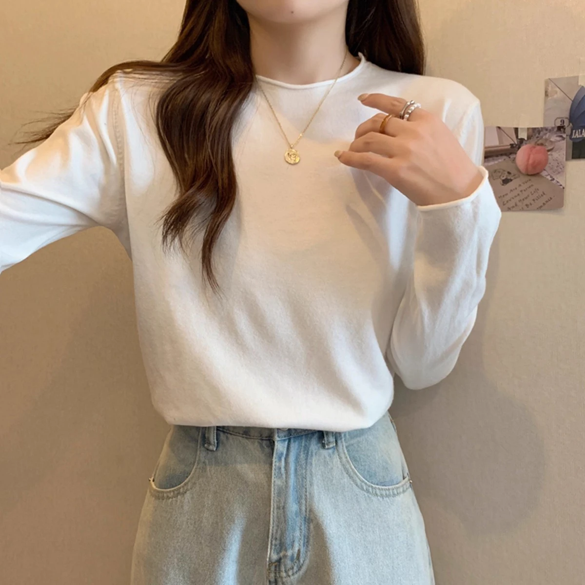 Loose Women's Knitted Sweater round Ne Sl Soft Cozy Spring Autumn Faionable New Arrival Cotton Overhead Sle
Loose Women's Knitted Sweater round Ne Sl Soft Cozy Spring Autumn Faionable New Arrival Cotton Overhead Sle