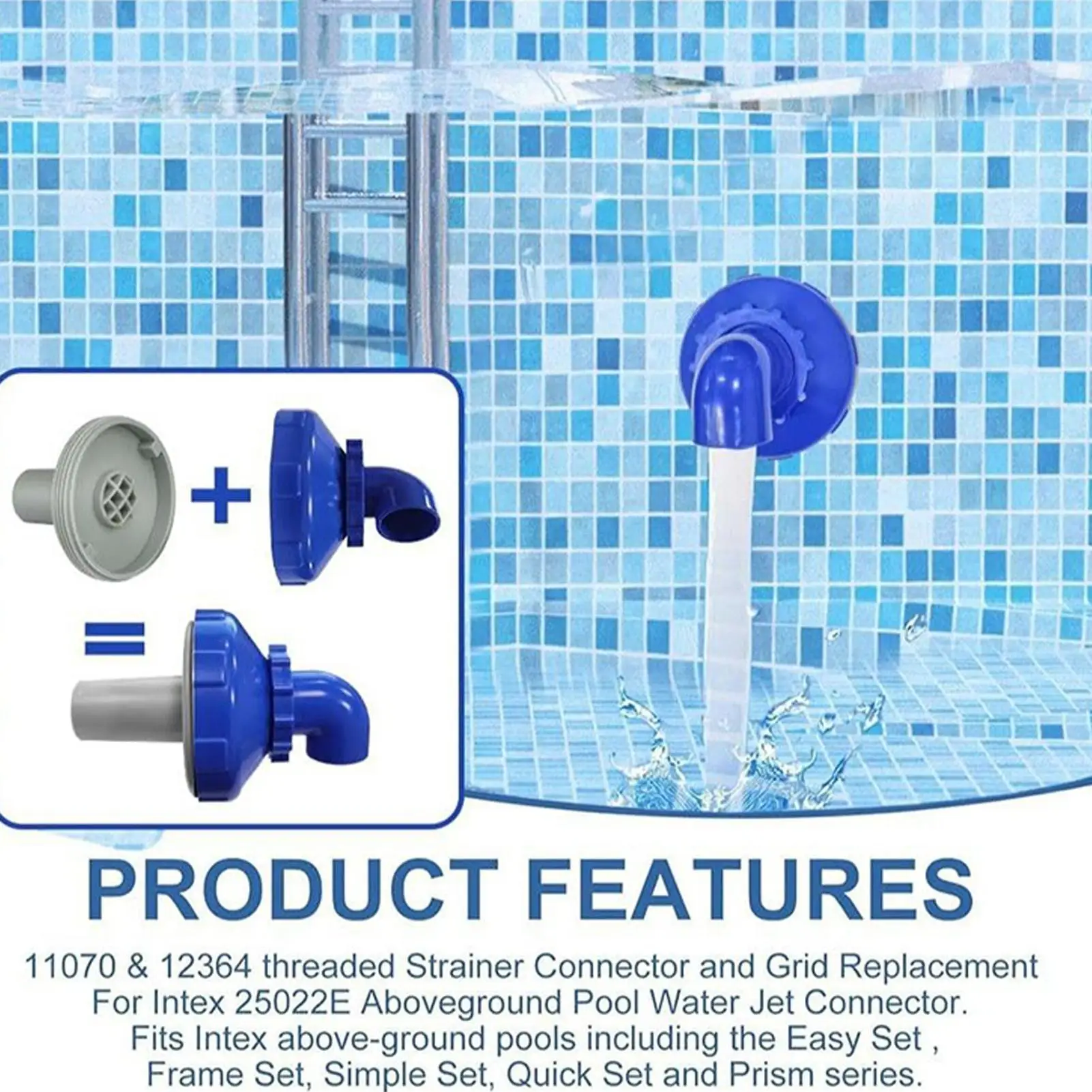 Насадка для бассейна, вращающаяся на 360 градусов фитинги для возврата бассейна, запасная часть, герметичное быстрое соединение, аксессуары для носика для спа
Насадка для бассейна, вращающаяся на 360 градусов фитинги для возврата бассейна, запасная часть, герметичное быстрое соединение, аксессуары для носика для спа