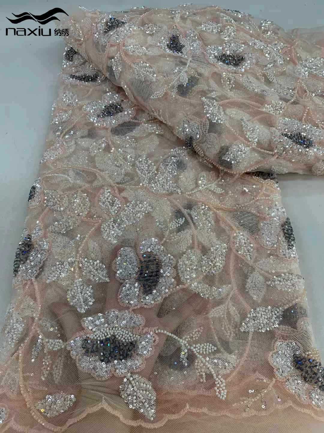 Madison Latest African Sequins Lace Fabric 2025 High Quality Lace Embroidery Beaded Mesh Fabric 5 Yards For Women Wedding Party
Madison Latest African Sequins Lace Fabric 2025 High Quality Lace Embroidery Beaded Mesh Fabric 5 Yards For Women Wedding Party