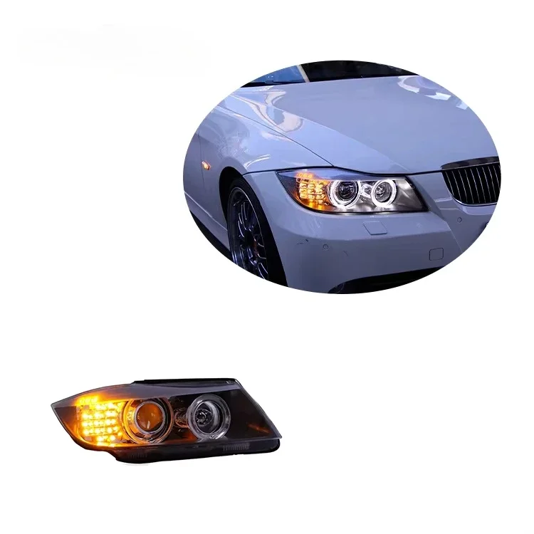 Светодиодные фары E90 Angel Eye для BMW 3 серии E90, комплект фар 318 320 325i, модернизированные светодиодные лампы Angel Eye, дневные ходовые огни
Светодиодные фары E90 Angel Eye для BMW 3 серии E90, комплект фар 318 320 325i, модернизированные светодиодные лампы Angel Eye, дневные ходовые огни
