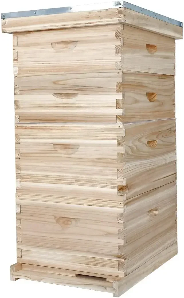 Полный комплект ульев на 10 рамок и принадлежностей для начинающих пчеловодов, ульи для новичков с рамками и восковыми основаниями (2 глубоких улья)
Полный комплект ульев на 10 рамок и принадлежностей для начинающих пчеловодов, ульи для новичков с рамками и восковыми основаниями (2 глубоких улья)