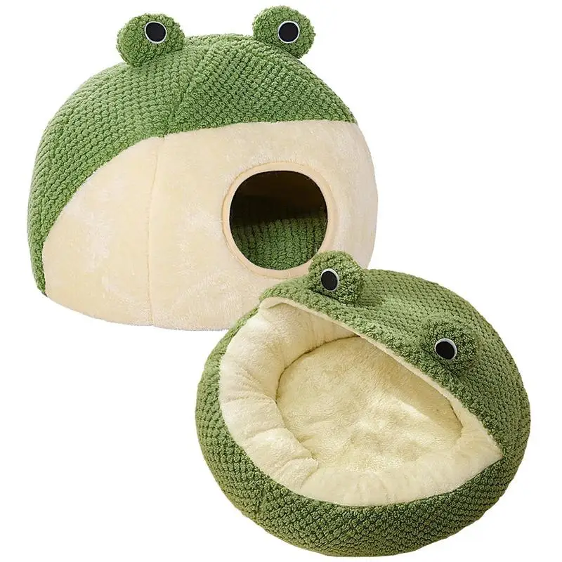New Pet Nest Winter Warm Puppy Den Cat Villa Plush Pets Mattress Cute Frog Shape Semi Enclosed Kitten Cave House Pet Supplies
New Pet Nest Winter Warm Puppy Den Cat Villa Plush Pets Mattress Cute Frog Shape Semi Enclosed Kitten Cave House Pet Supplies
