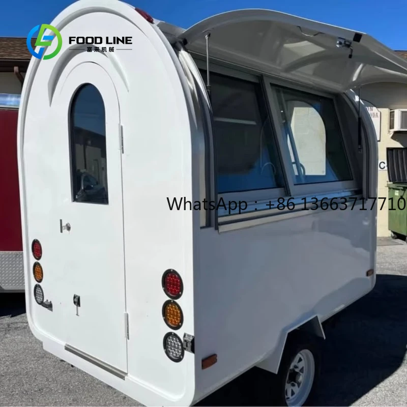 Mobile Small Round Food Trailer Customized Fully Equipped Street Vending Cart For Coffee Ice Cream Hot Dog Food Truck Sale
Mobile Small Round Food Trailer Customized Fully Equipped Street Vending Cart For Coffee Ice Cream Hot Dog Food Truck Sale