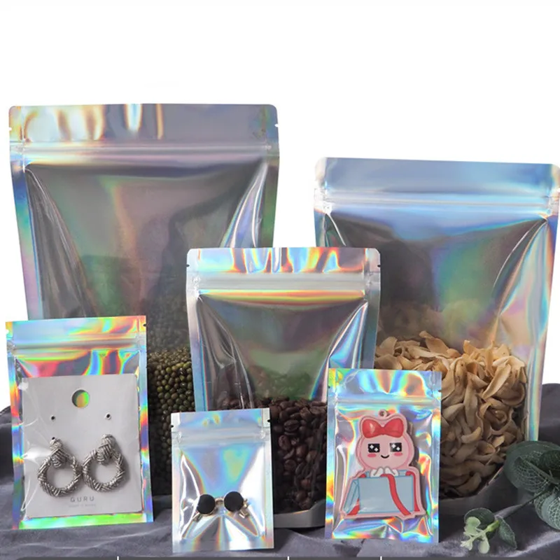 50Pcs Plastic Clear Aluminum Foil Laser Rainbow Ziplock Self Sealing Bags Snack Jewelry Garment Packaging
50Pcs Plastic Clear Aluminum Foil Laser Rainbow Ziplock Self Sealing Bags Snack Jewelry Garment Packaging